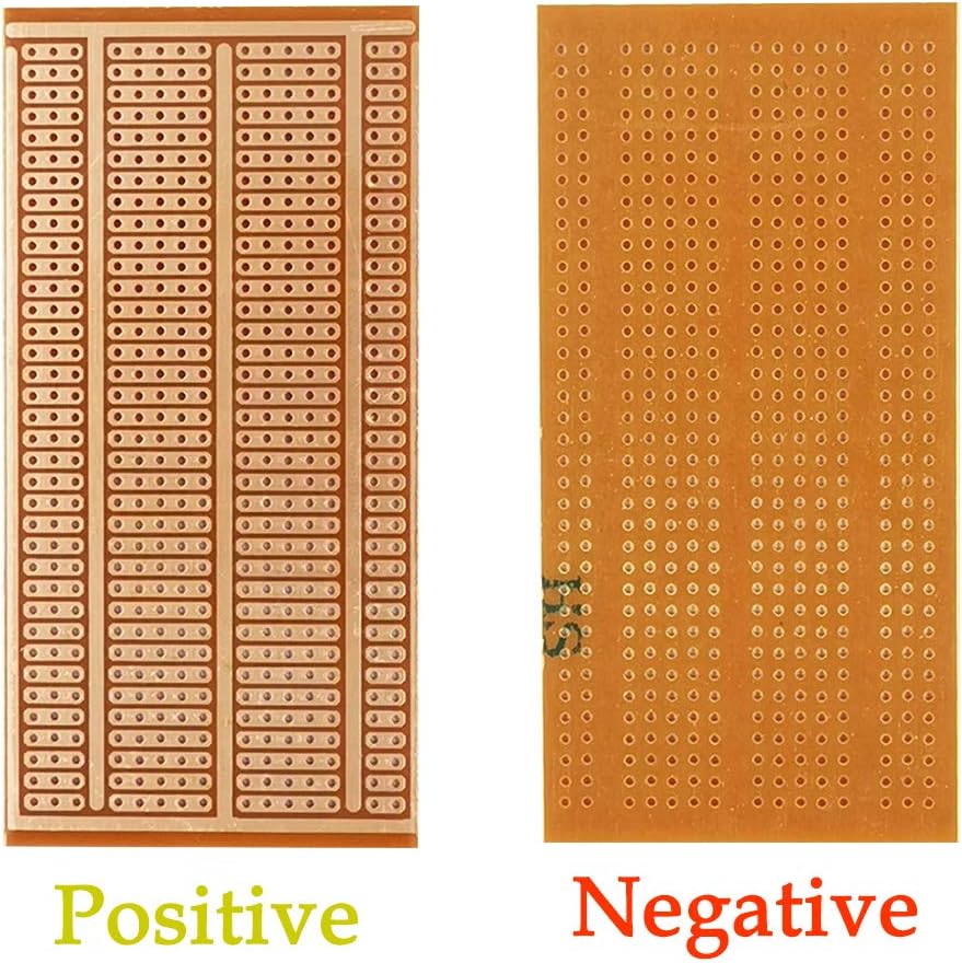 YUNGUI 50X100mm PCB Boards,12Pcs Copper Stripboards Prototype Perfboard for DIY Soldering Electronic Projects