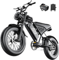 Electric Bike for Adults Teens, 2500W Peak, 28/36 Mph & 65 Miles, 16/20" Fat Tire All-Terrain Electric Dirt Bike with