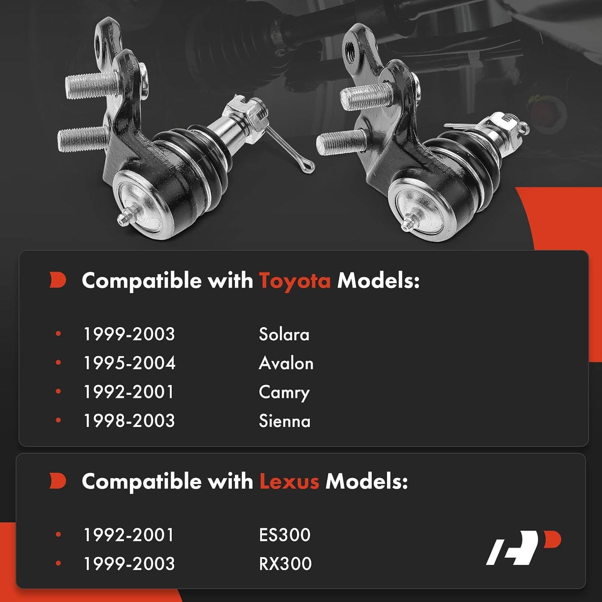 A-Premium 2-Pack Front Lower Ball Joint, Compatible with Toyota, Lexus