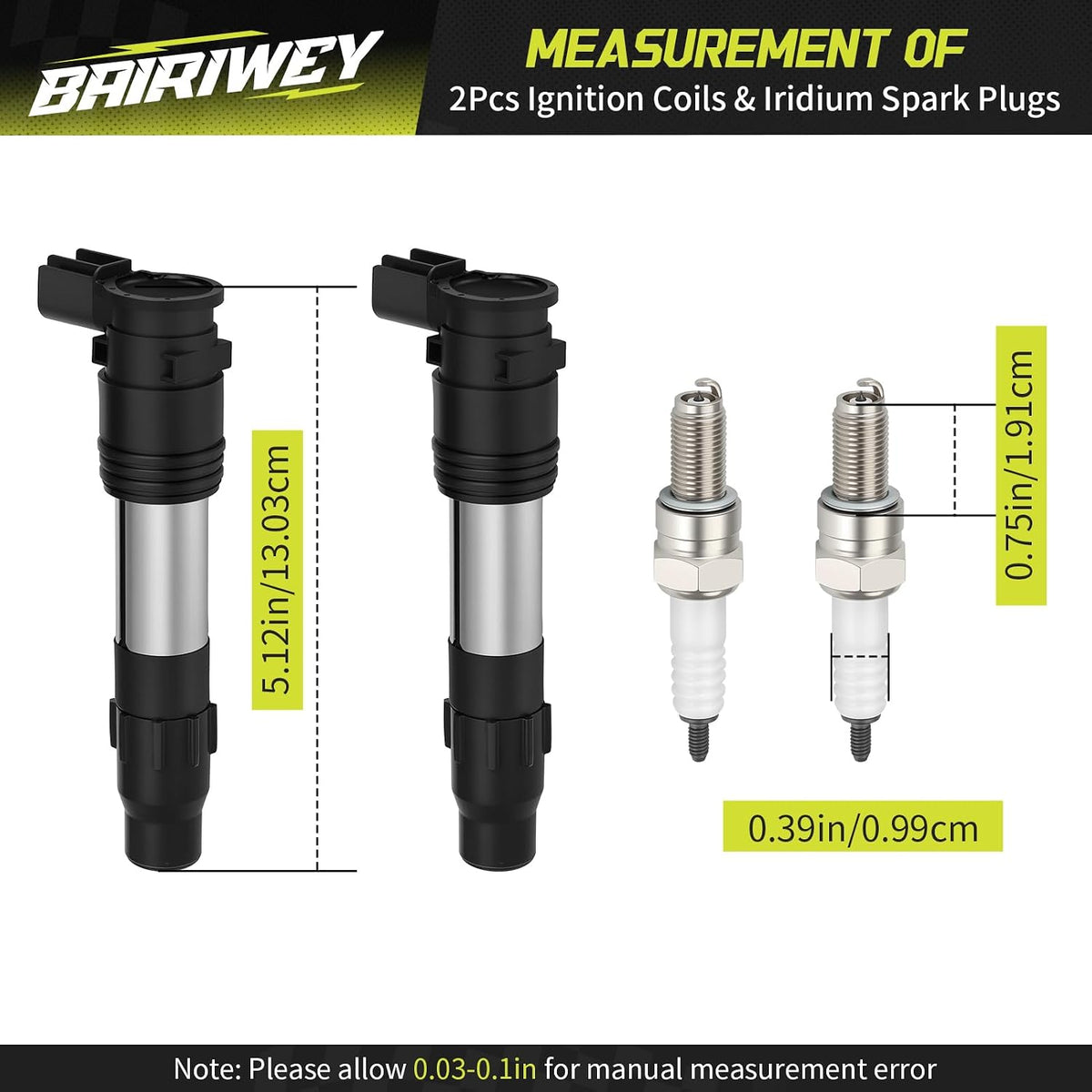 2Pcs Ignition Coils & Iridium Spark Plug for Kawasaki Ver-sys Nin-ja Vulcan