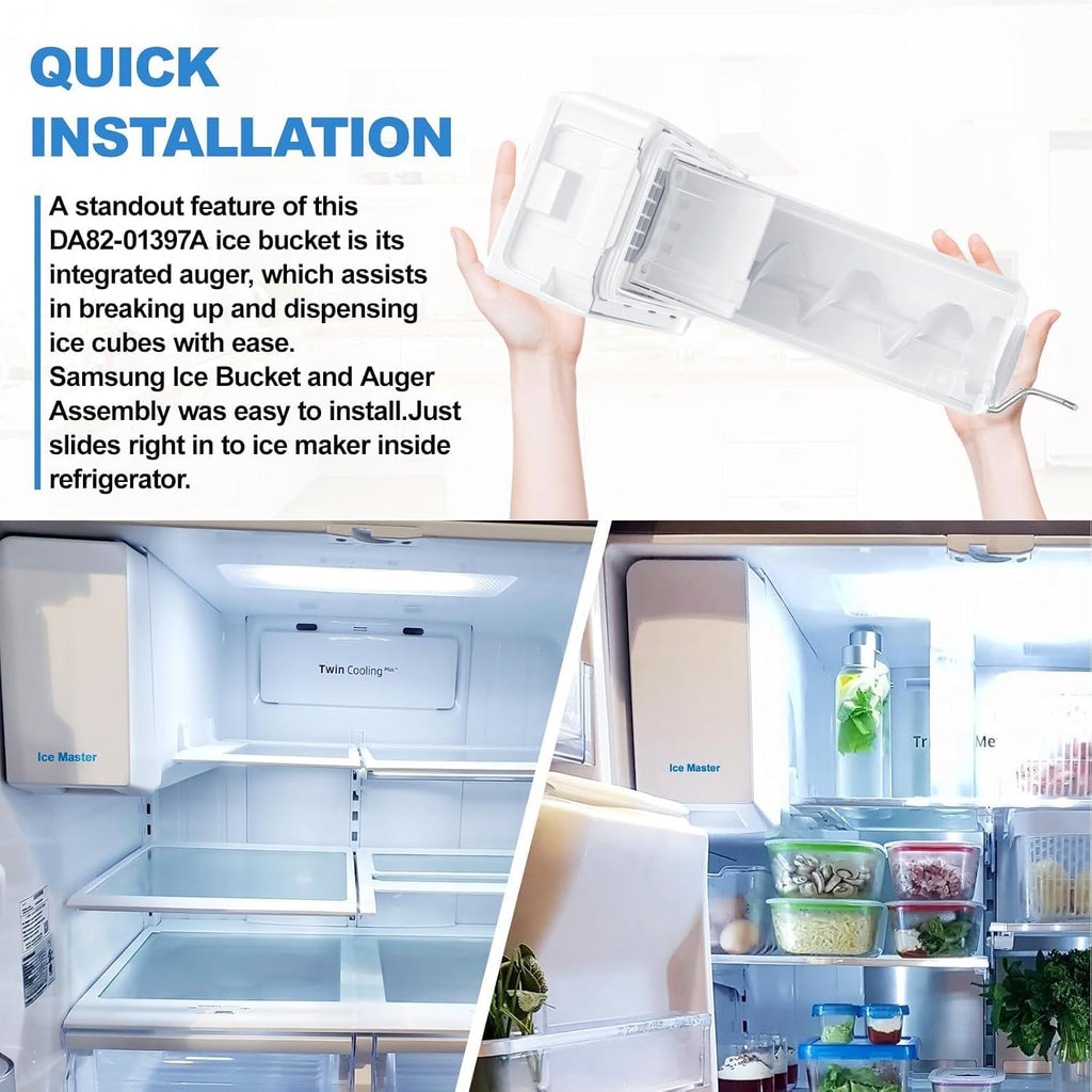 Upgraded DA82-01397A RF23HSESBSR Ice Maker forSamung Ice Bucket Replacement
