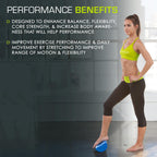 Flex Foam Rollers for Muscle Massage, Physical Therapy, Core & Balance Exercises Stabilization