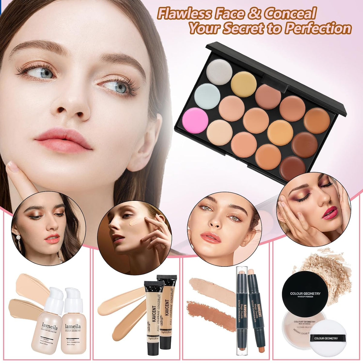 Makeup Set for Teens Makeup Kit for Women Full Kit Makeup Gift Set for Women Teen Girls Teenagers Eyeshadow Palette