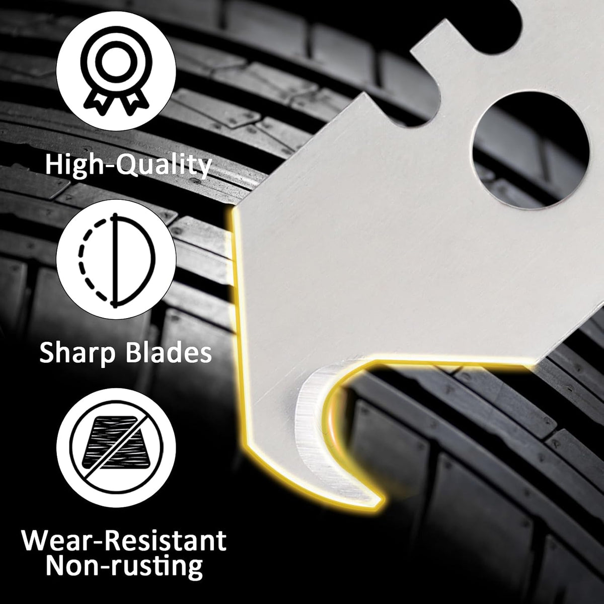 Utility Knife Hook Blades, 50 Pcs, SK5 Steel
