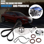 ECCPP Engine Timing Belt Kit with Water Pump Compatible for Chrysler