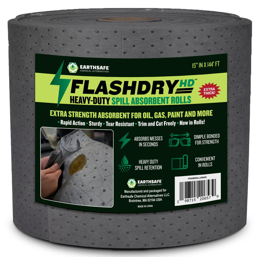 Universal Heavy Duty Spill Absorbent Roll Pads, 15" x 144 ft