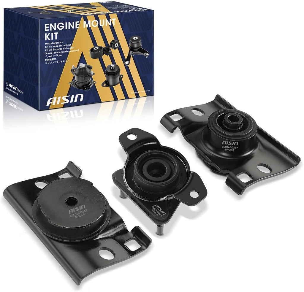 AISIN AFTERMARKET EMTN-20979 3Pcs Engine Motor & Auto Transmission Mount