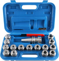 Accusize CAT40 ER40 Collet Chuck Set, 15 Pc, G6.3 12000 RPM
