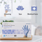Confiderm 3.5C Nitrile Exam Gloves, Blue, Small, 200 ct
