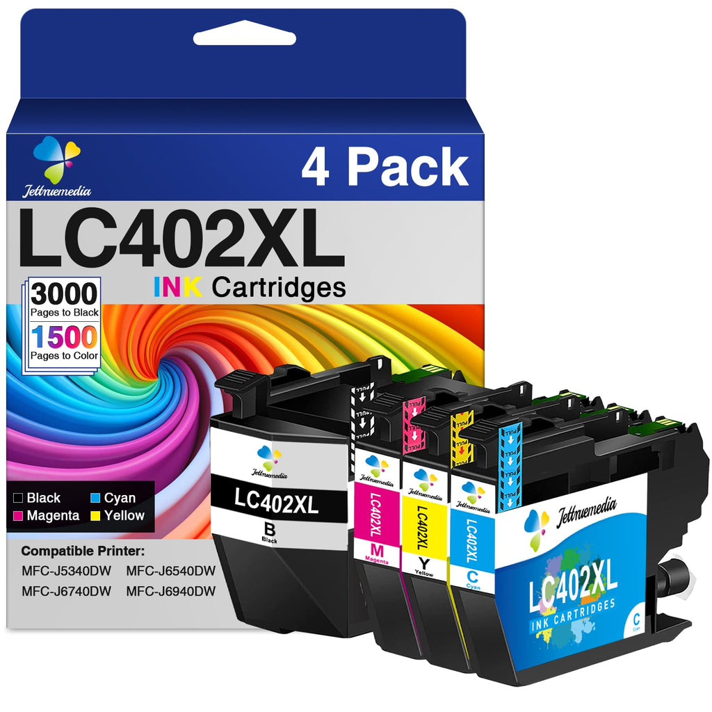 LC402XL LC402 Replacement for Brother LC402XL Ink Cartridges
