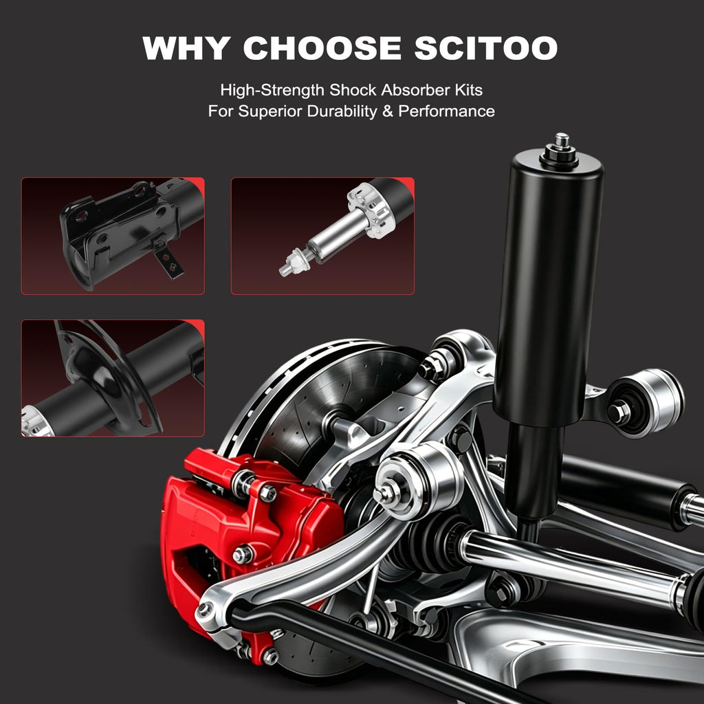 SCITOO 2pcs Front Shock Absorbers Replace for Dodge Journey