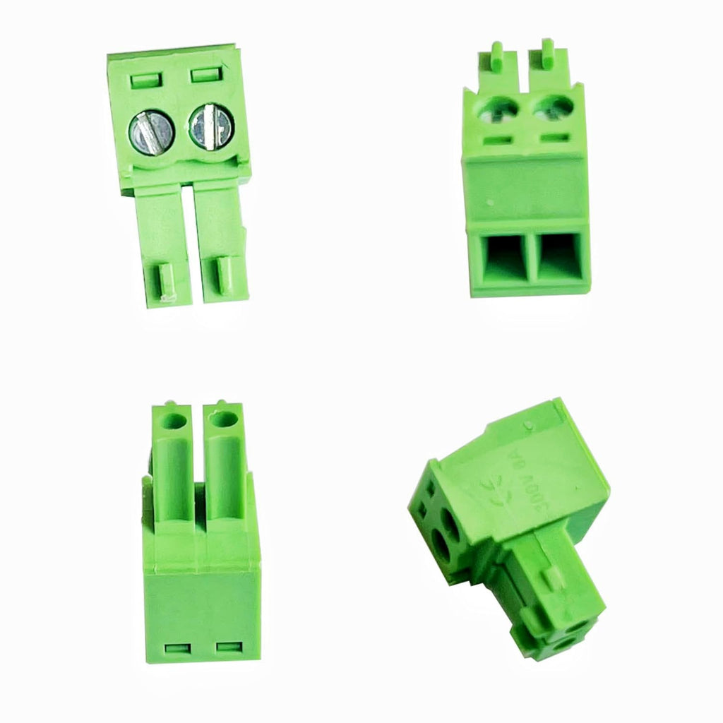 20Pcs 2 Pin 3.81mm Pitch Pluggable PCB Screw Terminal Block Plug Connector Phoenix Connector for 28-16AWG
