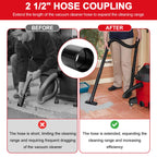 2-1/2" Vacuum Hose Coupling Replacement for Shop Vac Hose Adapter 90686