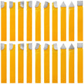 20 pc 1/2"Carbide Tip Tipped Cutter Tool Bit Cutting Set