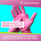 100 Large Nitrile Exam Disposable Gloves, Latex & Powder Free