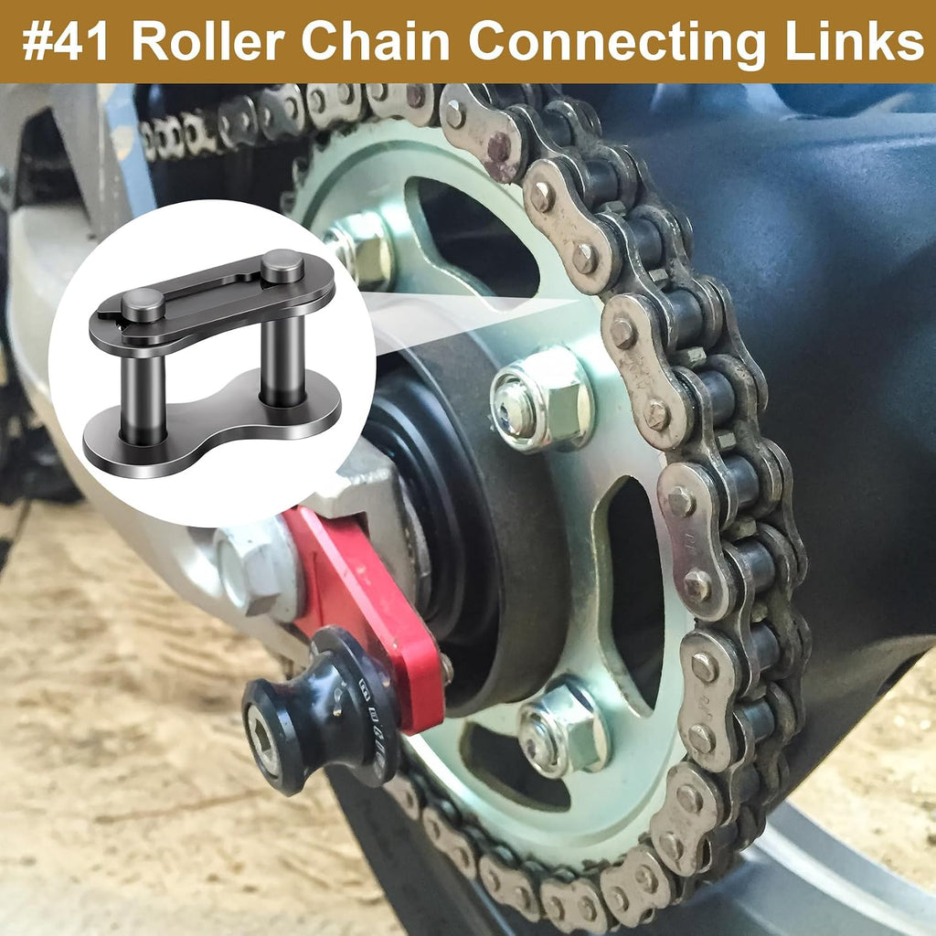 5pcs #41 Roller Chain Connecting Links, Grey