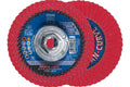 PFERD Tools POLIFAN-Curve Ceramic Oxide Flap Disc, 4-1/2"x 5/8-11, 60 Grit