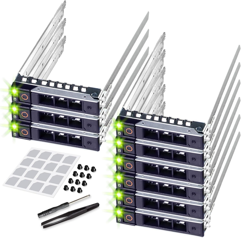 DRIVECADDY 9-Pack 2.5" SFF Caddy Tray - fits Dell PowerEdge 17-14th Gen