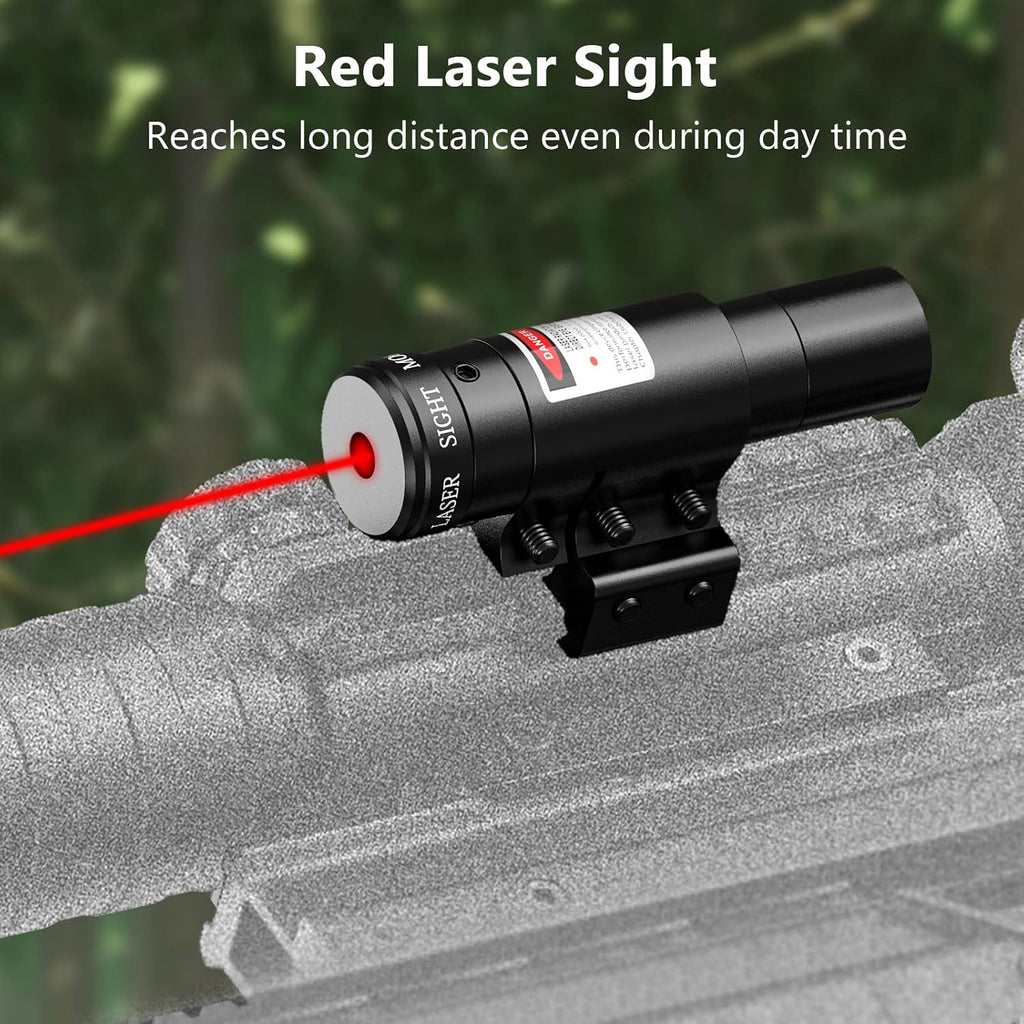 3-9x32 Scope Combo with Dual Illuminated Scope Optics & 4 Holographic Reticle Red/Green Dot Sight & IIIA/2MW Laser