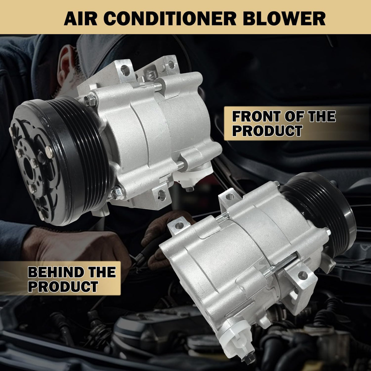 A/C Compressor Fit for Ford F-150 1997-2001,for Excursion 2003-2005