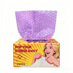 Creative Fidget Heart Bubble Wrap Stress Relief Sheets 25 Pack