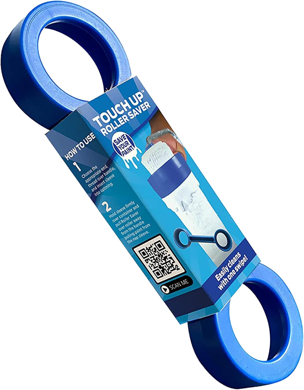 Roller Saver Paint Roller Cleaner Tool, House Painting Supplies, Paint Remover Scraper, As Seen On Shark Tank