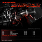 A-Premium Engine Air Clean Intake Hose with Clamps Compatible with Ford