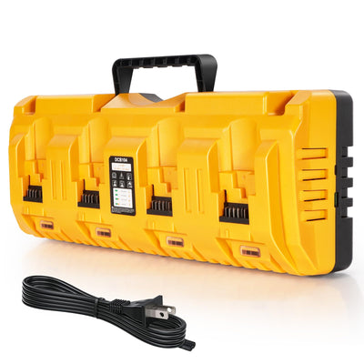 4 Port Battery Charger Fits for Dewalt 12V 20V Max Lithium Battery, DCB104