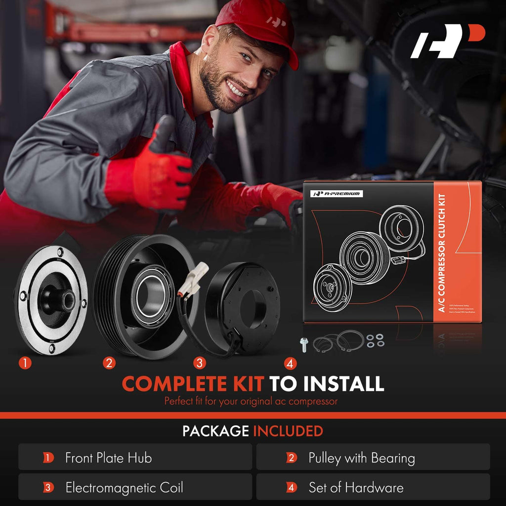 A-Premium AC Compressor Clutch Kit Compatible with Mercedes-Benz