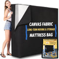 Queen Mattress Bags for Moving,Heavy Duty Breathable 600D Canvas,8 Handles
