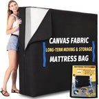 Queen Mattress Bags for Moving,Heavy Duty Breathable 600D Canvas,8 Handles