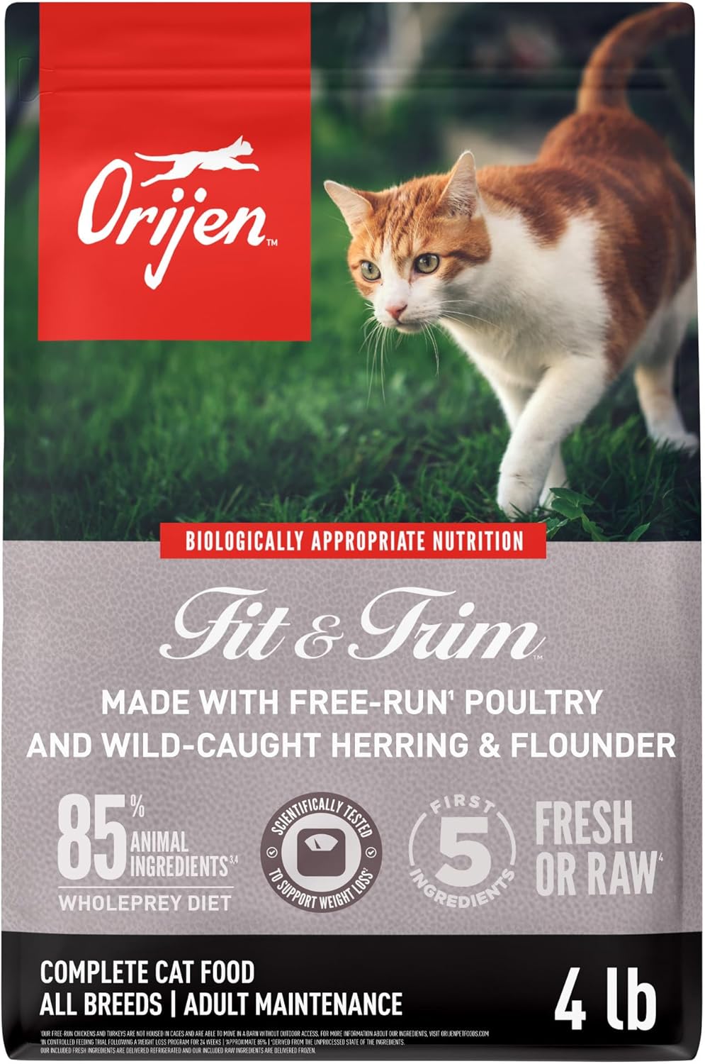 Fit & Trim Grain Free WHOLEPREY Dry Cat Food 4lb Bag