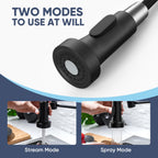 Black Kitchen Faucet with Pull Down Sprayer, High Arc Bar Sink Faucet