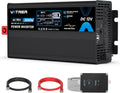 2000 Watt Pure Sine Wave Inverter 12V DC to 110V/120V AC Power Inverter | with LCD Screen, AC Outlets&USB Ports