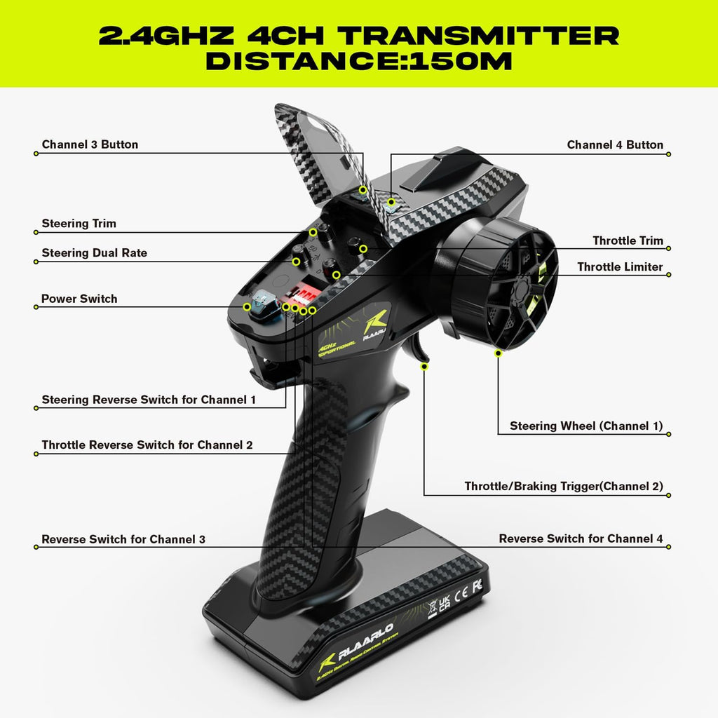1/10 RTR Brushless Fast RC Cars for Adults,Max 50mph Hobby Electric Off-Road Monster Truck,Waterproof High Speed RC