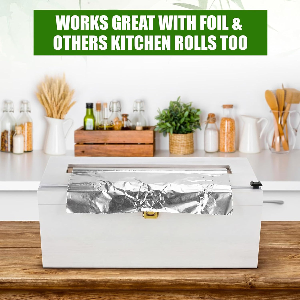 12 Inch Commercial Plastic Wrap Dispenser with Cutter & Roller