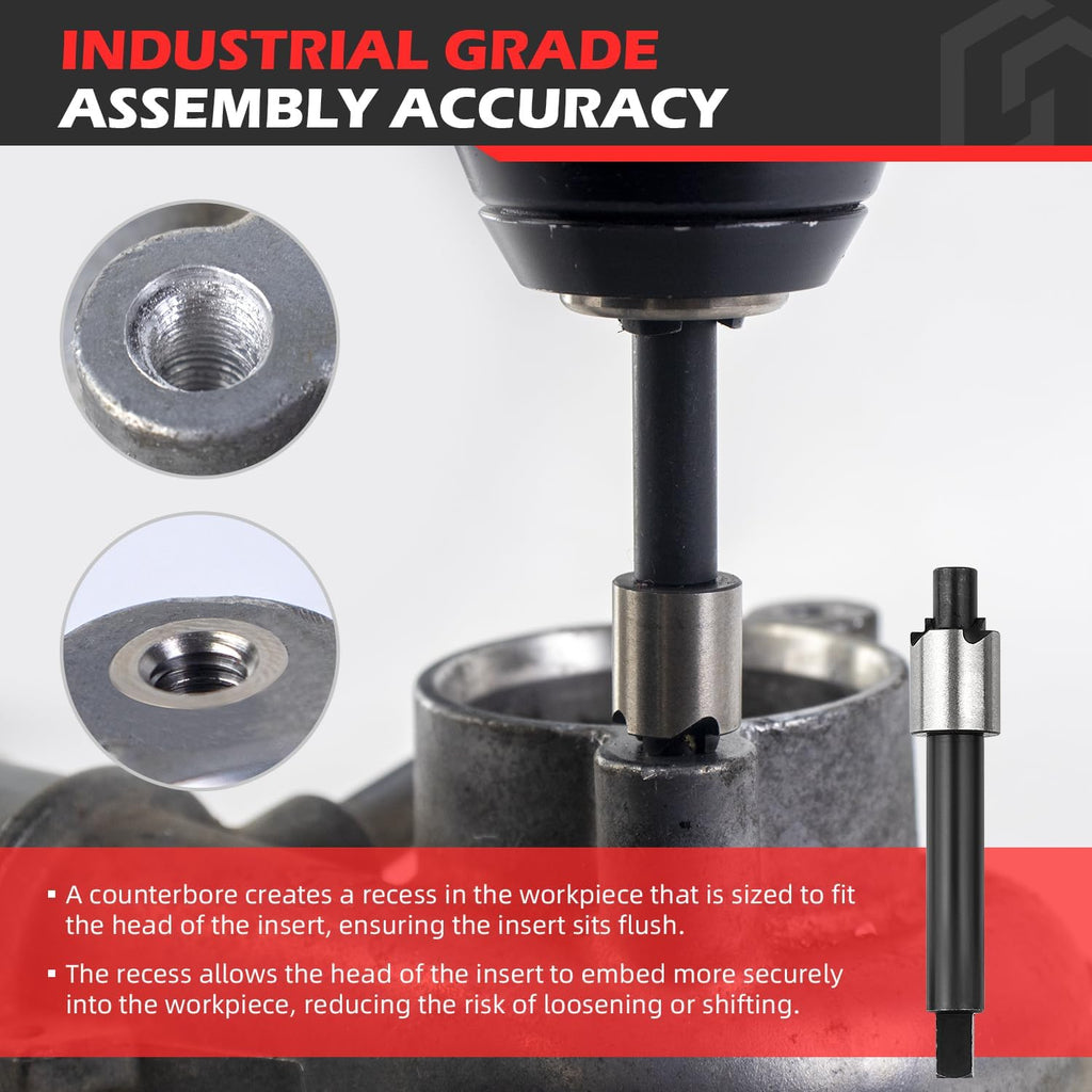 1/4-20 SAE Thread Repair Kit with 10PCS Solid Bushing Inserts