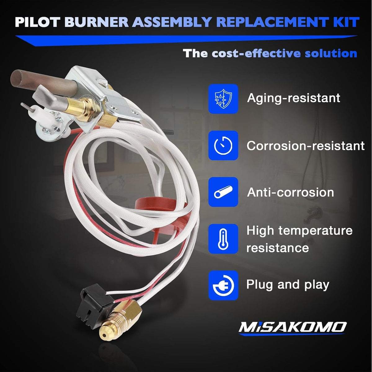 SP20824 Pilot Burner Assembly Fit for Rheem Water Heaters Replace SP20754
