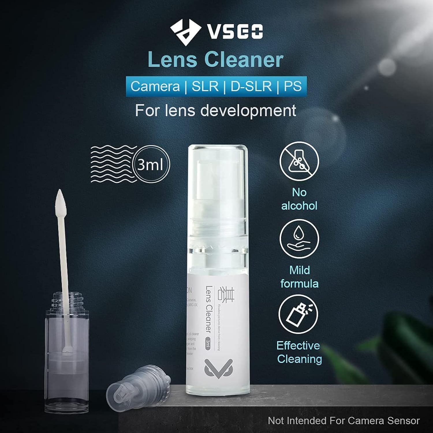 Professional Lens Cleaning Kit with Air Blower Folding Pouch Microfiber Lens Cloth Wet Wipes Lens Cleaner Metal Brush