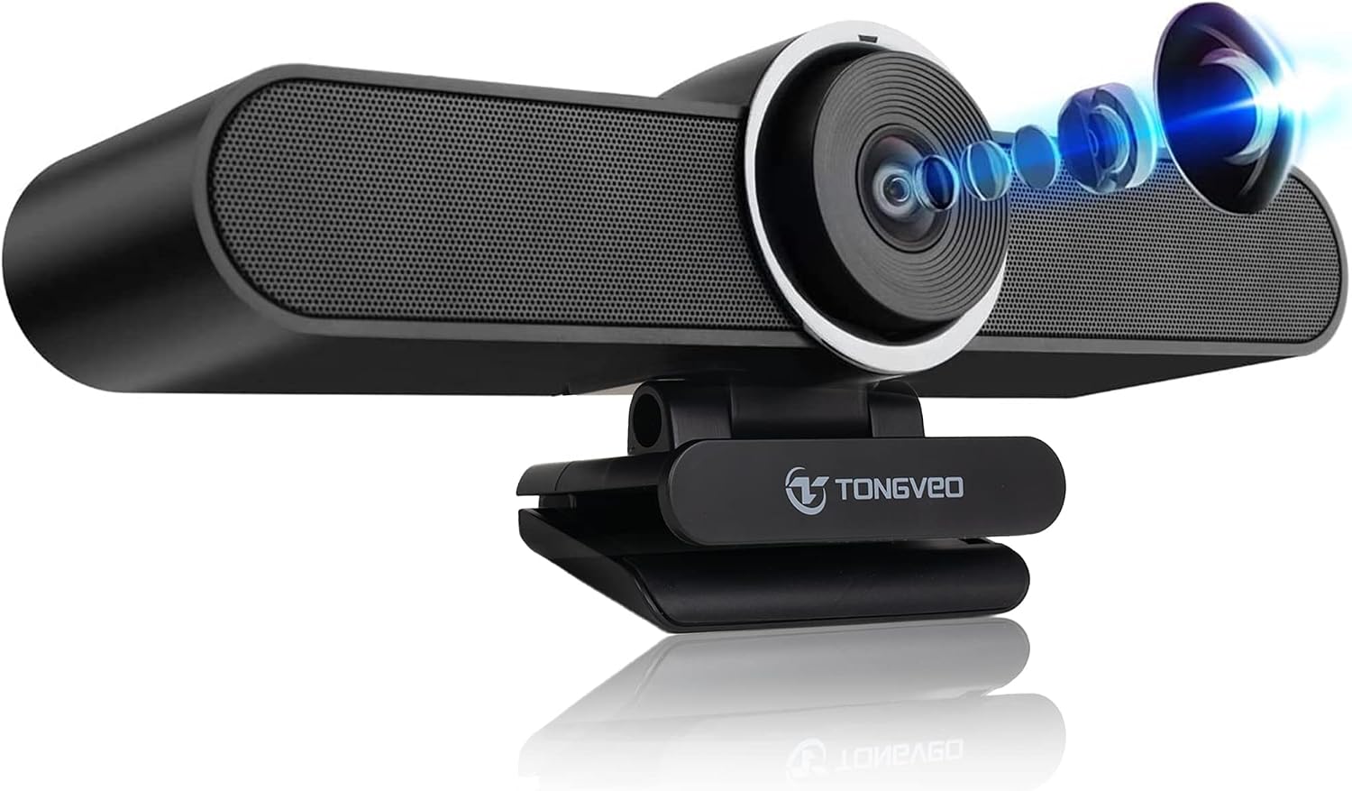 4K Webcam Conference Call Room Web Camera with Dual Microphones &Speaker, | All-in-One USB Video Camera, 116° Wide