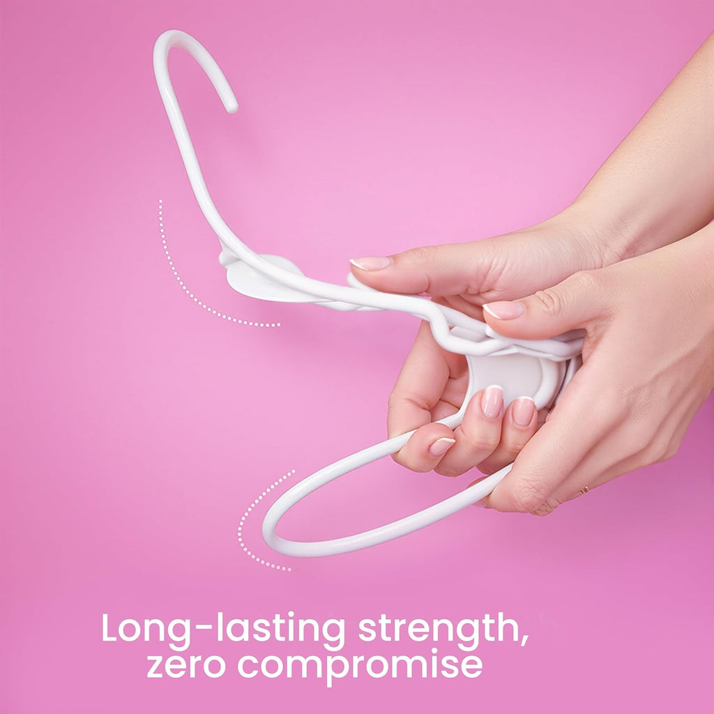 Plastic Hangers 50 Pack - Space Saving Clothes Hanger - Durable and Strong Closet Organizers and Storage Makes It
