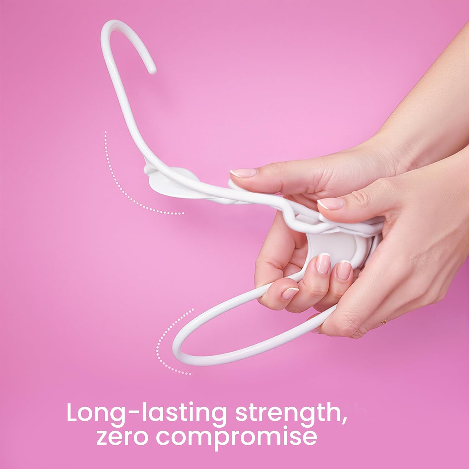 Plastic Hangers 50 Pack - Space Saving Clothes Hanger - Durable and Strong Closet Organizers and Storage Makes It