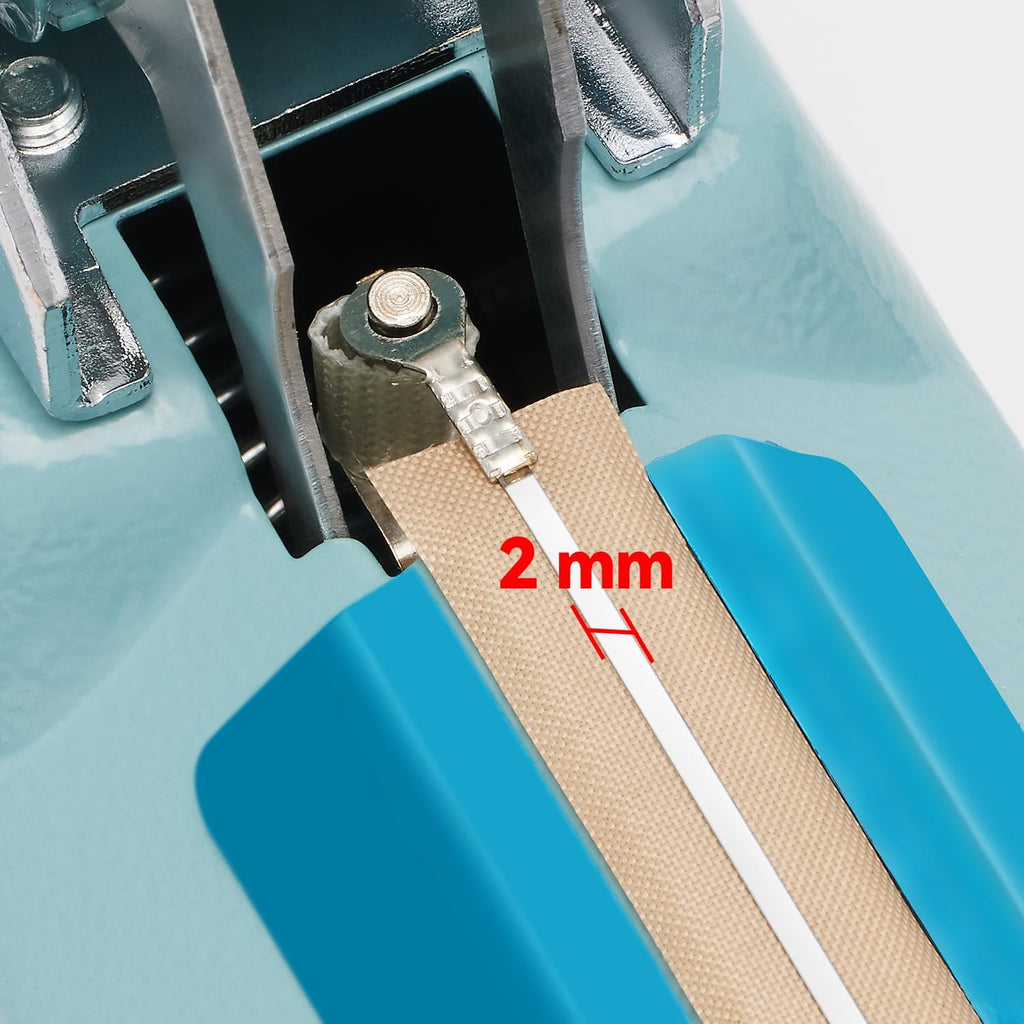 Commercial Bag Sealers 12 inch, 2mm Sealing Width Iron Impulse Sealer, Heavy Duty Manual Shrink Wrap Heat Sealer
