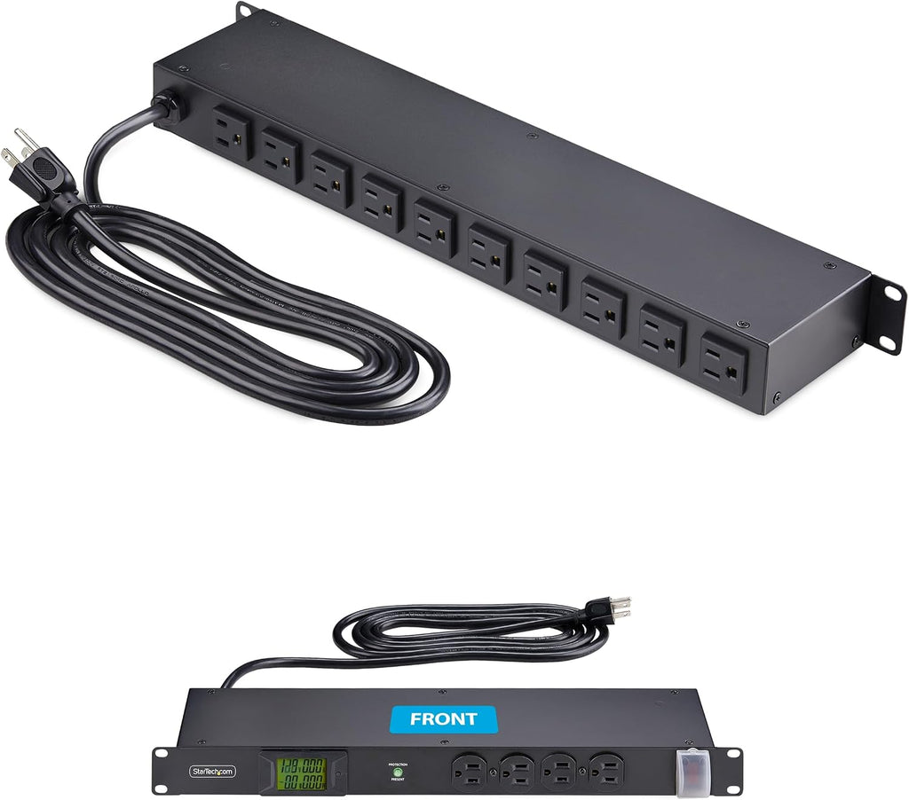 StarTech 16-Outlet 1U Metered PDU, Surge, TAA (16NM8-RACK-MOUNT-PDU)