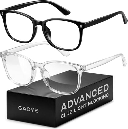 Blue Light Blocking Glasses - 2 Pack | Anti UV Ray