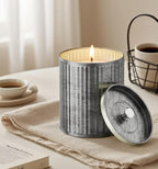 Thick 4 pcs 10oz Empty Candle Tins for Candle Making Vintage Style Candle Jars with Lid