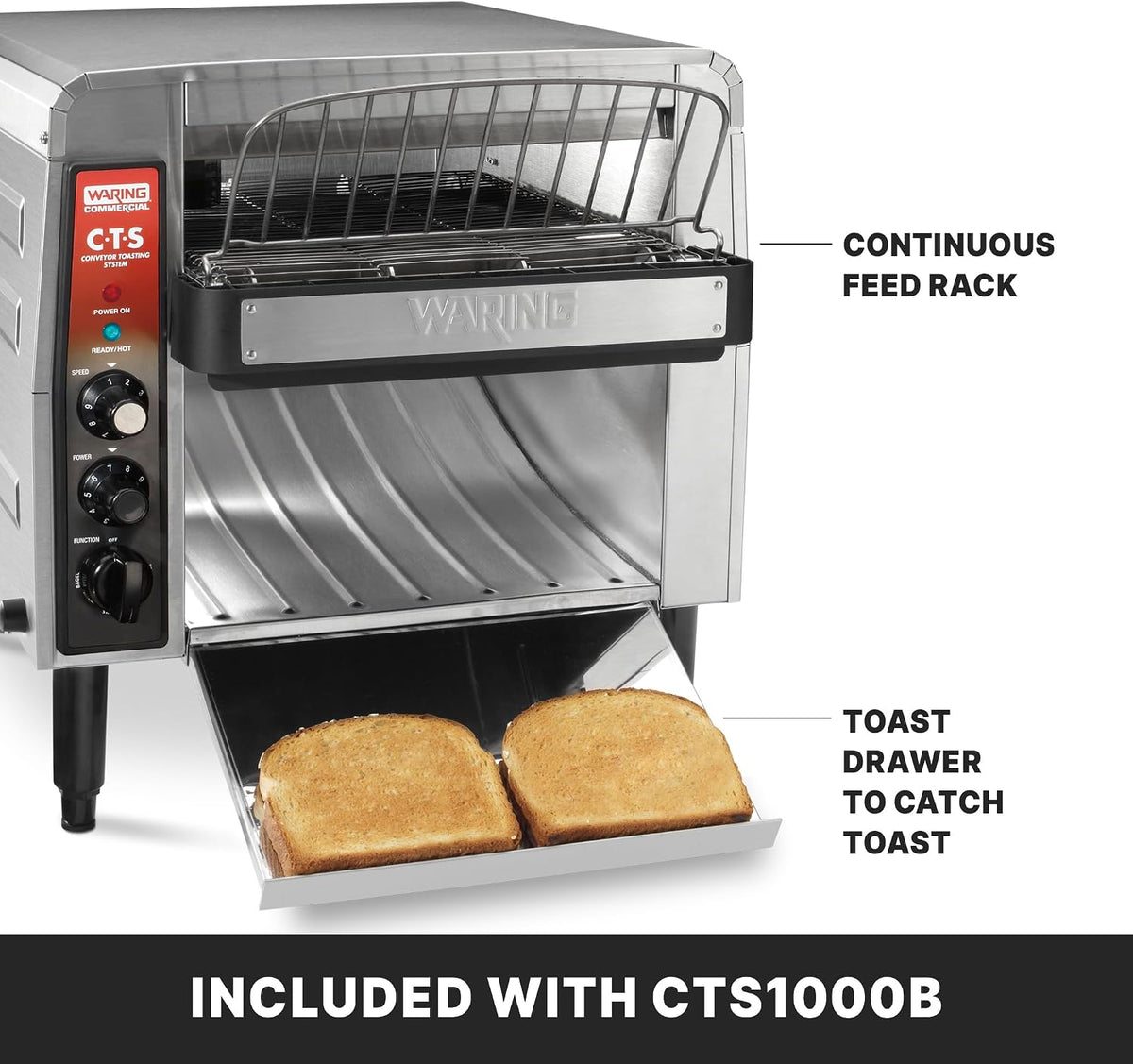 Heavy-Duty Conveyor Toaster with 1000+ Slices per Hour