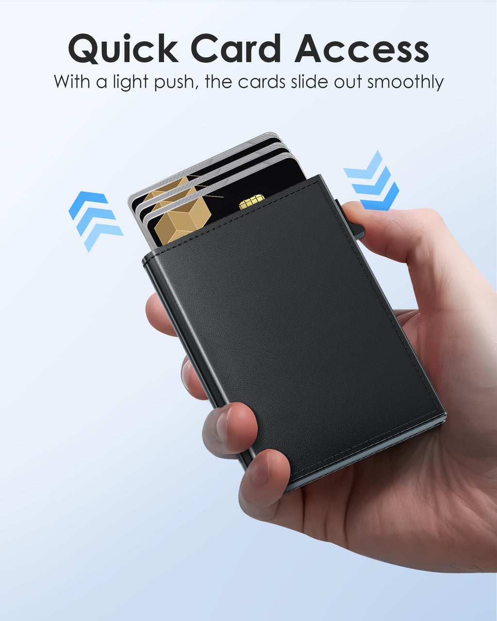 Minimalist Wallet for Men - RFID Blocking [Smart & Practical] Trifold Slim