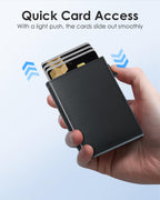 Minimalist Wallet for Men - RFID Blocking [Smart & Practical] Trifold Slim