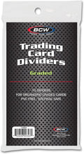Graded Trading Card Dividers - 10 ct | Archival Quality, Write-On Index Tab, 3 1/4 X 5 11/16 Inches | Fits Graded